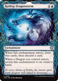 Roiling Dragonstorm (Showcase) (296) [Tarkir: Dragonstorm]