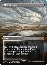 Marsh Flats (Borderless) (Dragonscale Foil) (115) [Special Guests]