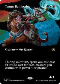 Temur Battlecrier (Borderless) (372) [Tarkir: Dragonstorm]