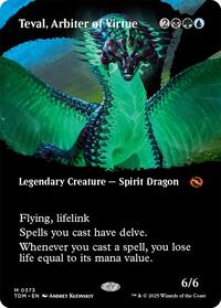 Teval, Arbiter of Virtue (Borderless) (373) [Tarkir: Dragonstorm]