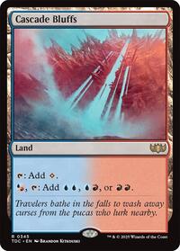 Cascade Bluffs (345) [Commander: Tarkir: Dragonstorm]