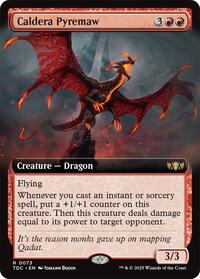 Caldera Pyremaw (Extended Art) (73) [Commander: Tarkir: Dragonstorm]