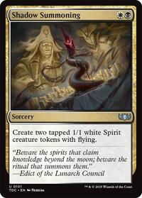 Shadow Summoning (101) [Commander: Tarkir: Dragonstorm]