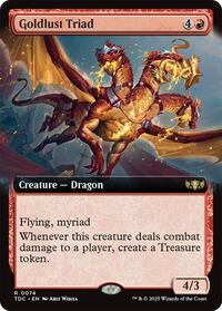 Goldlust Triad (Extended Art) (74) [Commander: Tarkir: Dragonstorm]