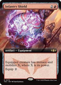 Infantry Shield (Extended Art) (75) [Commander: Tarkir: Dragonstorm]