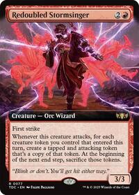 Redoubled Stormsinger (Extended Art) (77) [Commander: Tarkir: Dragonstorm]