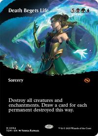 Death Begets Life (Borderless) (354) [Tarkir: Dragonstorm]