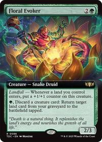 Floral Evoker (Extended Art) (86) [Commander: Tarkir: Dragonstorm]