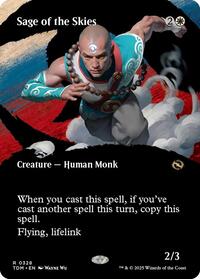 Sage of the Skies (Borderless) (328) [Tarkir: Dragonstorm]