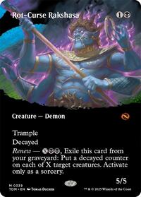 Rot-Curse Rakshasa (Borderless) (339) [Tarkir: Dragonstorm]