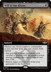 Will of the Abzan (Extended Art) (71) [Commander: Tarkir: Dragonstorm]