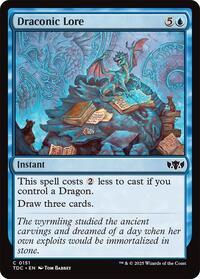 Draconic Lore (151) [Commander: Tarkir: Dragonstorm]