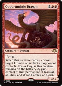 Opportunistic Dragon (228) [Commander: Tarkir: Dragonstorm]