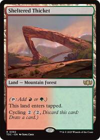 Sheltered Thicket (392) [Commander: Tarkir: Dragonstorm]