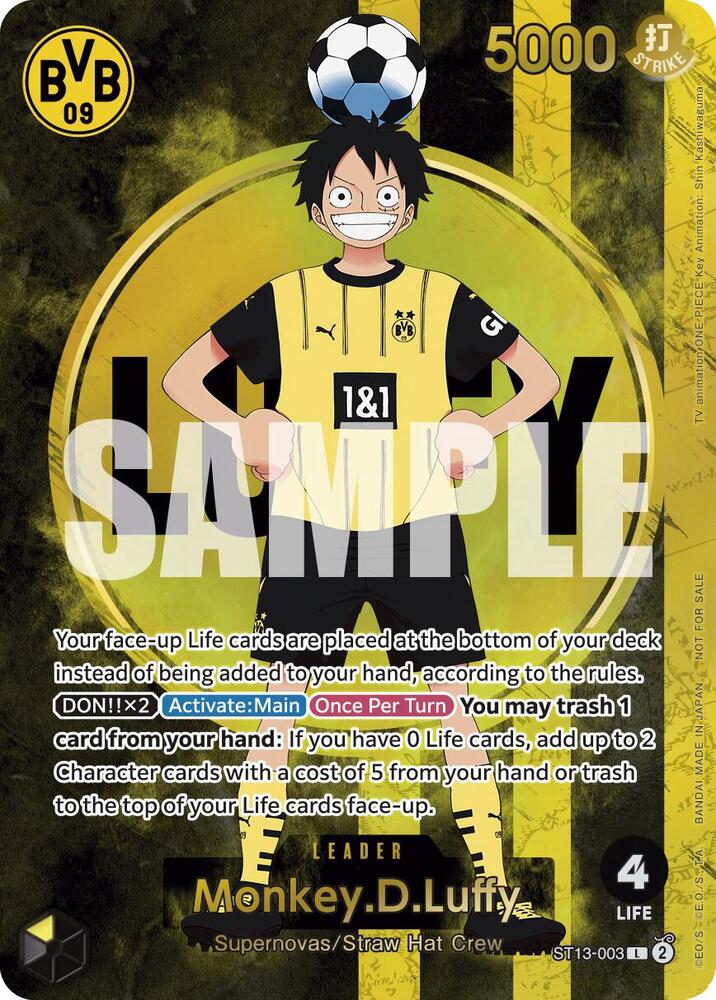 Monkey.D.Luffy (BVB x One Piece Campaign) (ST13-003) [One Piece Promotion Cards]