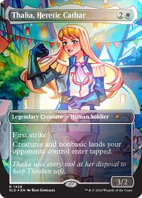Thalia, Heretic Cathar (Rainbow Foil) (1428) [Secret Lair Drop Series]