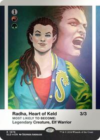 Radha, Heart of Keld (Rainbow Foil) (1876) [Secret Lair Drop Series]