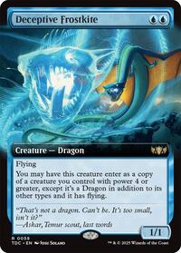Deceptive Frostkite (Extended Art) (59) [Commander: Tarkir: Dragonstorm]