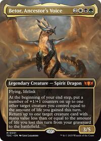 Betor, Ancestor's Voice (Borderless) (1) [Commander: Tarkir: Dragonstorm]