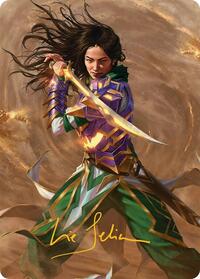 Descendant of Storms Art Card (2/54) (Gold-Stamped Signature) (2) [Art Series: Tarkir: Dragonstorm]
