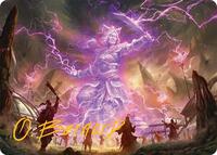 Smile at Death Art Card (4/54) (Gold-Stamped Signature) (4) [Art Series: Tarkir: Dragonstorm]
