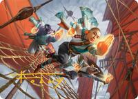 Aligned Heart Art Card (52/54) (Gold-Stamped Signature) (52) [Art Series: Tarkir: Dragonstorm]