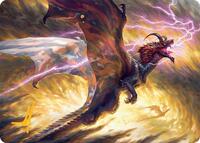 Stormscale Scion Art Card (17/54) (Gold-Stamped Signature) (17) [Art Series: Tarkir: Dragonstorm]
