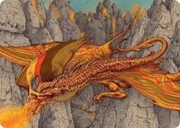 Magmatic Hellkite Art Card (34/54) (34) [Art Series: Tarkir: Dragonstorm]