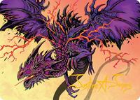 Stormshriek Feral Art Card (35/54) (Gold-Stamped Signature) (35) [Art Series: Tarkir: Dragonstorm]