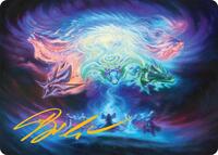 Call the Spirit Dragons Art Card (21/54) (Gold-Stamped Signature) (21) [Art Series: Tarkir: Dragonstorm]