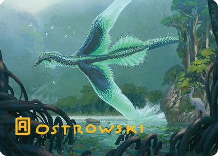 Teval, Arbiter of Virtue Art Card (26/54) (Gold-Stamped Signature) (AATDM-026) - Art Series: Tarkir: Dragonstorm