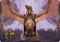 Kheru Goldkeeper Art Card (36/54) (Gold-Stamped Signature) (36) [Art Series: Tarkir: Dragonstorm]