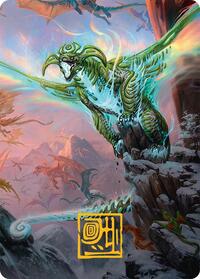 Ureni of the Unwritten Art Card (51/54) (Gold-Stamped Signature) (51) [Art Series: Tarkir: Dragonstorm]