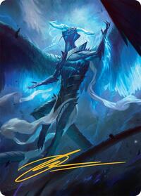 Ugin, Eye of the Storms Art Card (1/54) (Gold-Stamped Signature) (1) [Art Series: Tarkir: Dragonstorm]