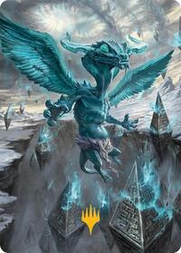 Ugin, Eye of the Storms Art Card (47/54) (Gold-Stamped Planeswalker Symbol) (47) [Art Series: Tarkir: Dragonstorm]