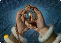Mox Jasper Art Card (28/54) (Gold-Stamped Planeswalker Symbol) (28) [Art Series: Tarkir: Dragonstorm]