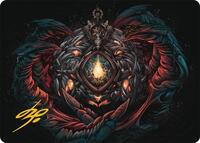 Mox Jasper Art Card (41/54) (Gold-Stamped Signature) (41) [Art Series: Tarkir: Dragonstorm]