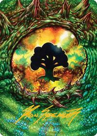 Forest Art Card (32/54) (Gold-Stamped Signature) (32) [Art Series: Tarkir: Dragonstorm]