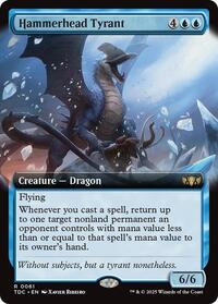 Hammerhead Tyrant (Extended Art) (61) [Commander: Tarkir: Dragonstorm]