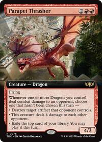 Parapet Thrasher (Extended Art) (76) [Commander: Tarkir: Dragonstorm]