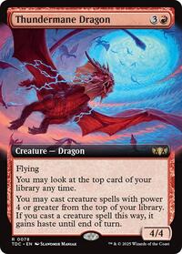 Thundermane Dragon (Extended Art) (78) [Commander: Tarkir: Dragonstorm]