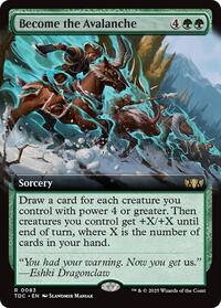 Become the Avalanche (Extended Art) (83) [Commander: Tarkir: Dragonstorm]
