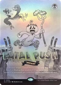Fatal Push (0884) (Black & White Foil) (884) [Secret Lair Drop Series]
