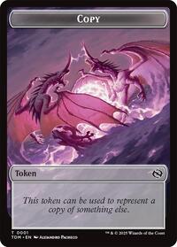 Copy // Dragon (0014) Double-Sided Token (1 // 14) [Commander: Tarkir: Dragonstorm]