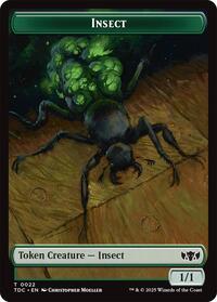 Insect (0022) // Zombie Druid Double-Sided Token (22 // 10) [Commander: Tarkir: Dragonstorm]