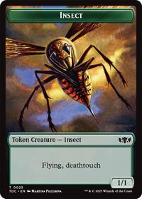 Insect (0023) // Wall Double-Sided Token (23 // 7) [Commander: Tarkir: Dragonstorm]