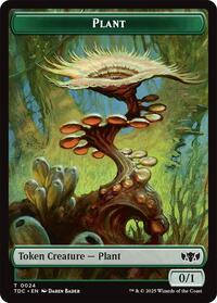 Plant // Goat Double-Sided Token (24 // 4) [Commander: Tarkir: Dragonstorm]