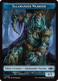 Salamander Warrior // Zombie Druid Double-Sided Token (8 // 10) [Commander: Tarkir: Dragonstorm]