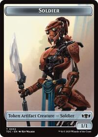 Soldier (0032) // Copy Double-Sided Token (32 // 1) [Commander: Tarkir: Dragonstorm]