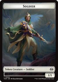 Soldier (0004) // Soldier (0005) Double-Sided Token (4 // 5) [Tarkir: Dragonstorm]